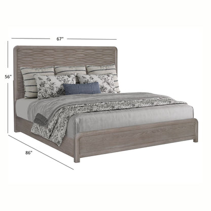 Palmetto Home Cape Wave Panel Wood Bedroom Set 6PC