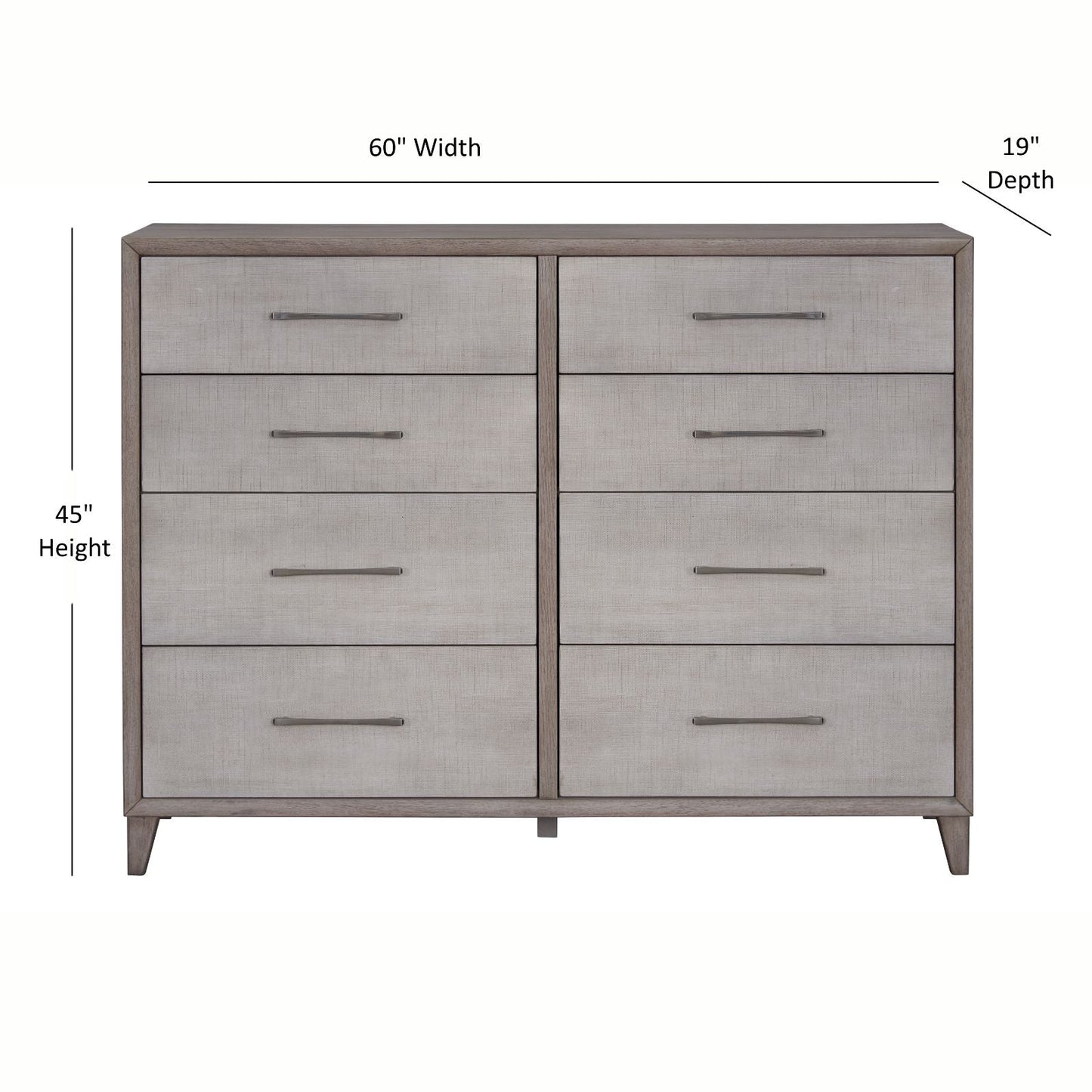 Palmetto Home Cape Wave Panel Wood Bedroom Set 6PC