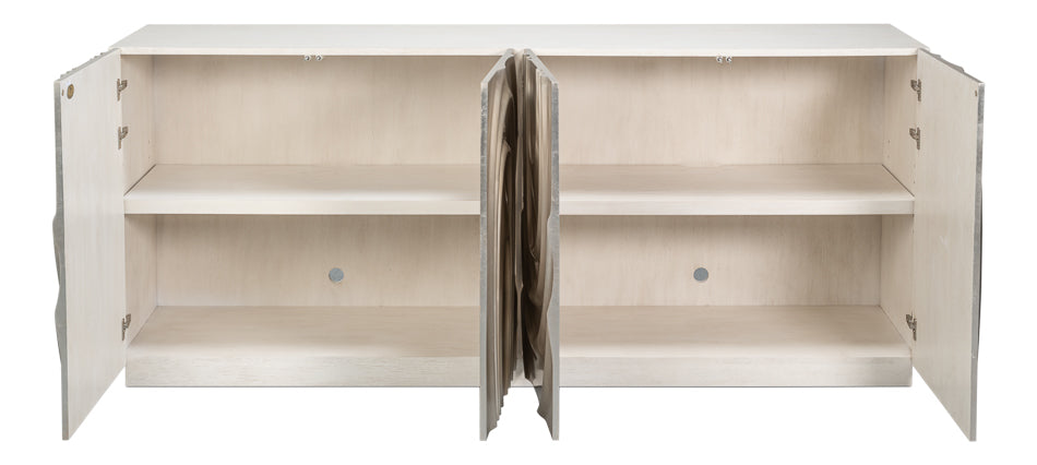 Sarreid Capriole Four Doors Wood Credenza