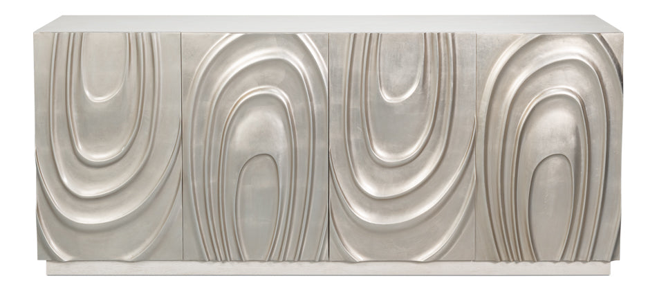 Sarreid Capriole Four Doors Wood Credenza