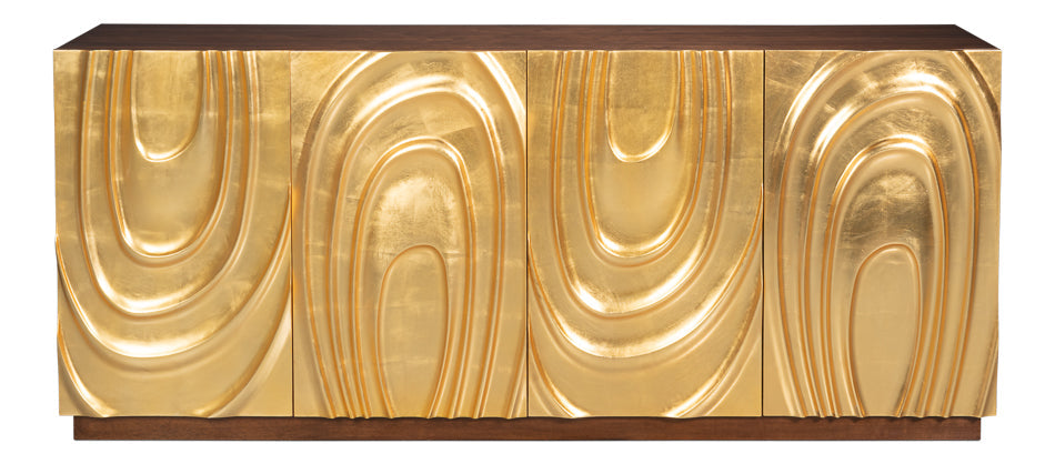 Sarreid Capriole Four Doors Wood Credenza