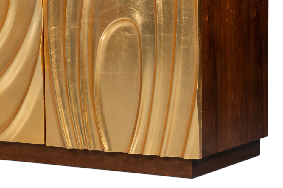 Sarreid Capriole Four Doors Wood Credenza