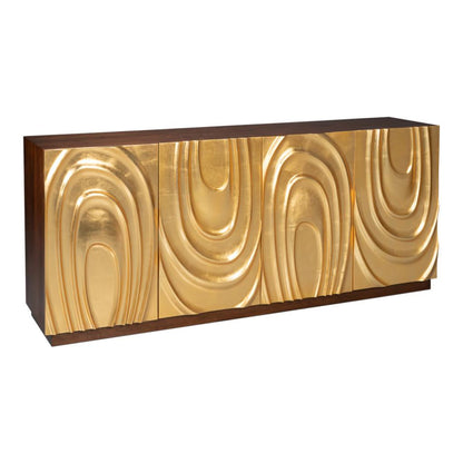 Sarreid Capriole Four Doors Wood Credenza