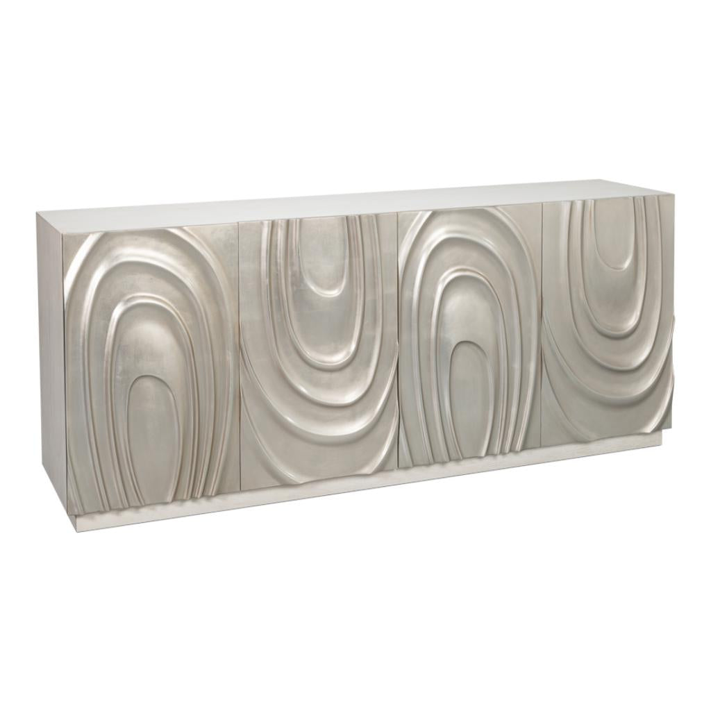 Sarreid Capriole Four Doors Wood Credenza