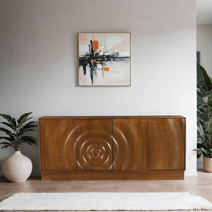 LH Home Caracol Wooden Brown Sideboard