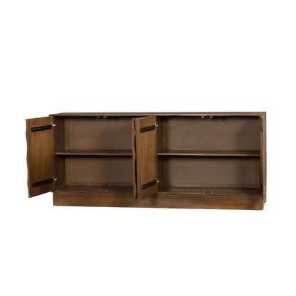 LH Home Caracol Wooden Brown Sideboard