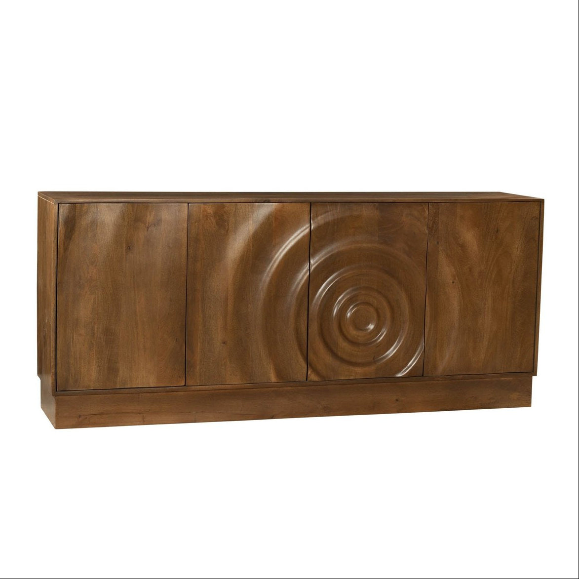 LH Home Caracol Wooden Brown Sideboard