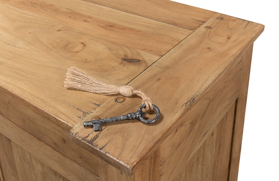 Caracole Credenza Cabinet for Living Room Driftwood Finish-Sideboards-Sarreid-LOOMLAN