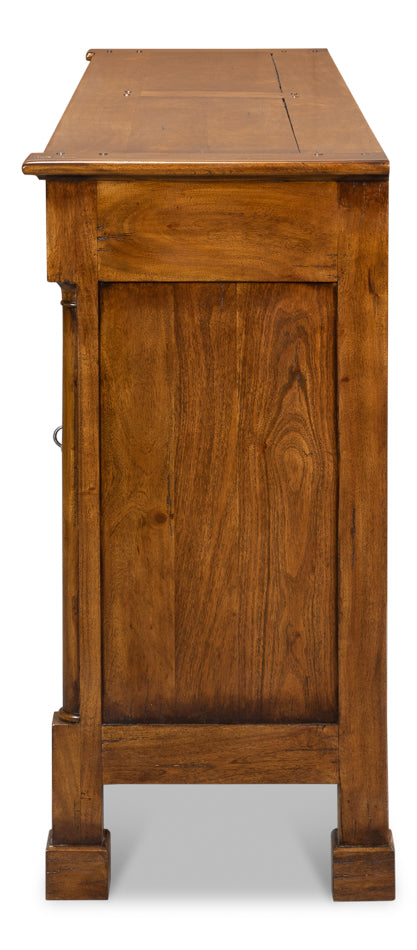 Caracole Credenza Fruitwood Cabinet for Living Room-Sideboards-Sarreid-LOOMLAN