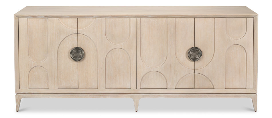 Sarreid Carillon Four Doors Wood Credenza