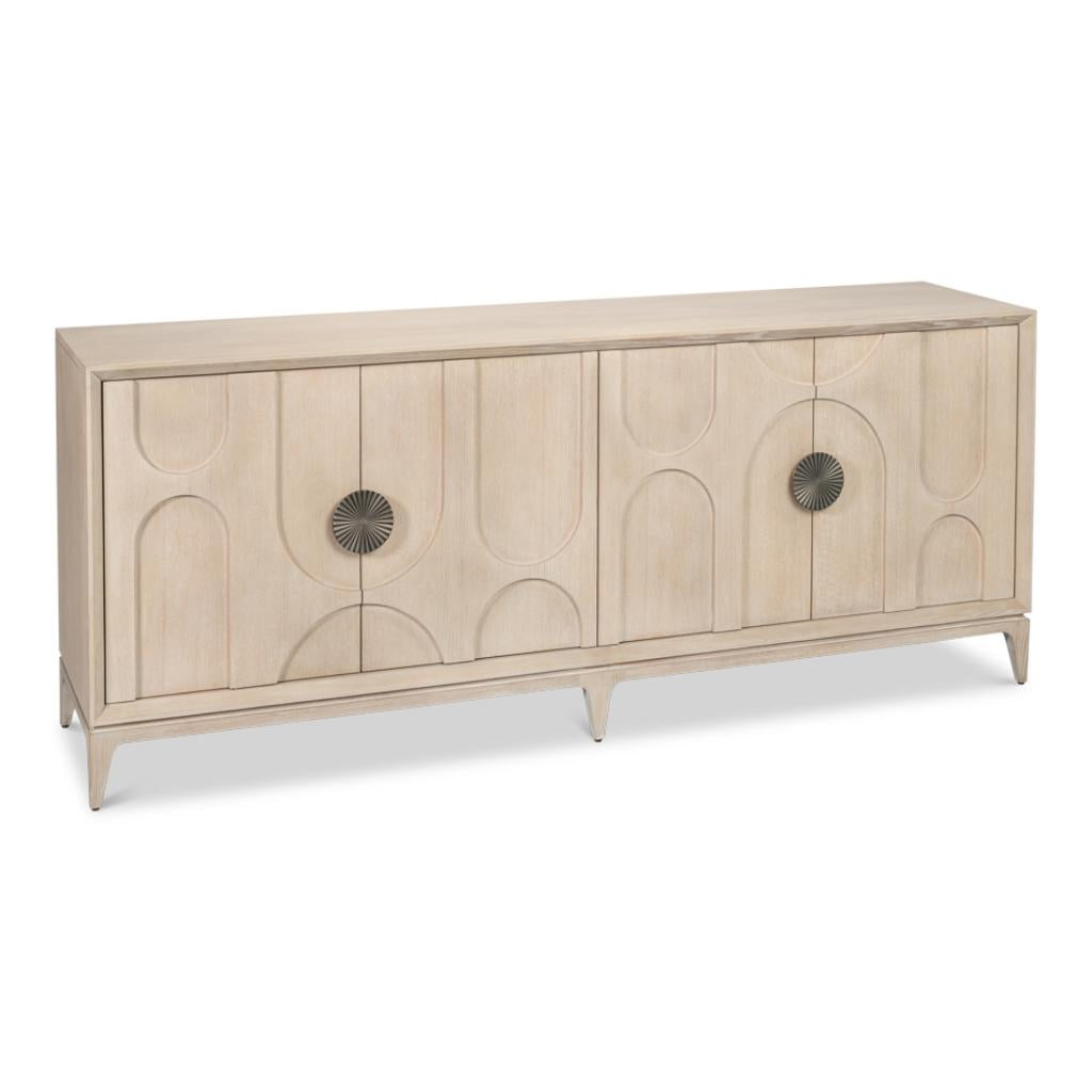 Sarreid Carillon Four Doors Wood Credenza