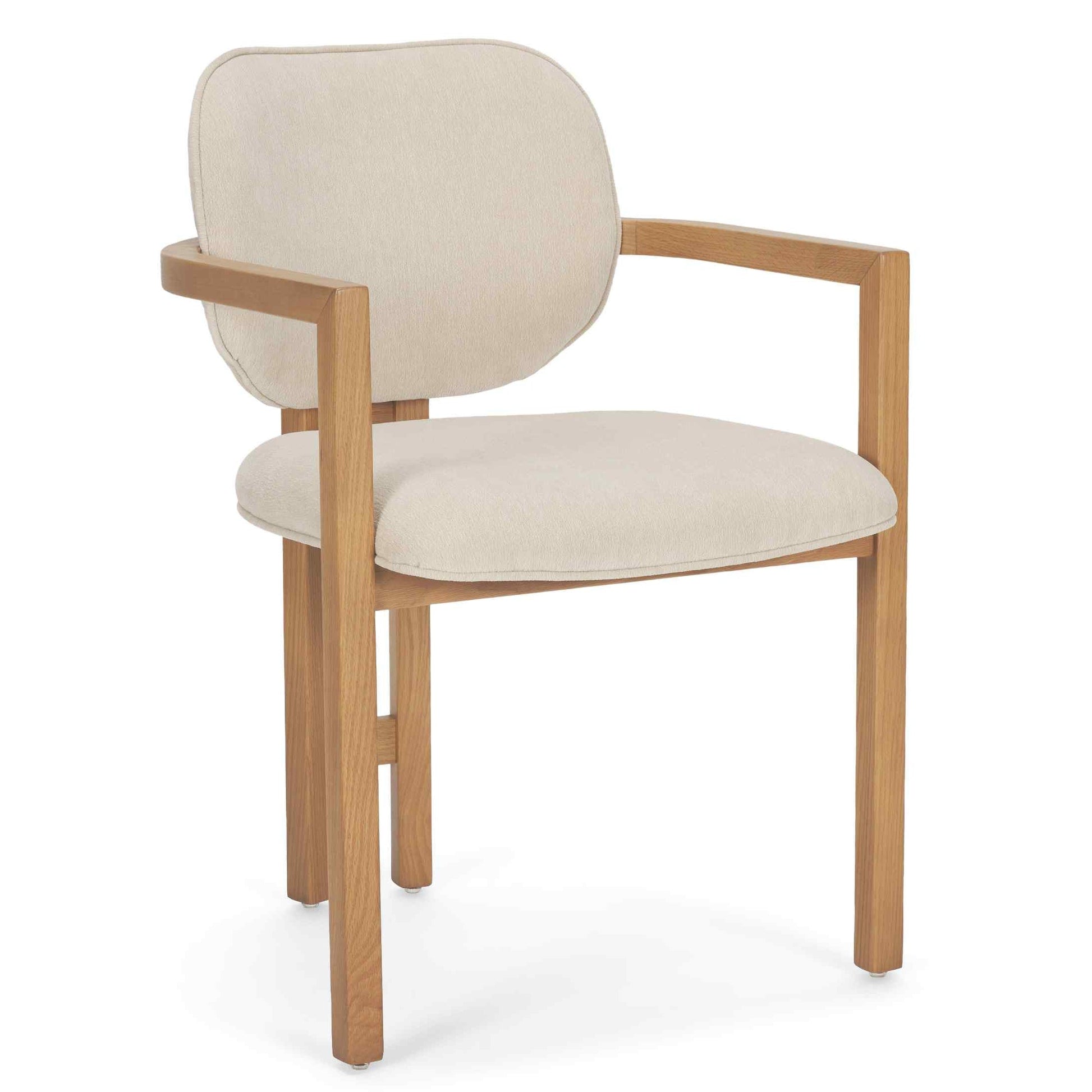 Mercana Carlisle Curved Back Leather Dining Armchair 2PC