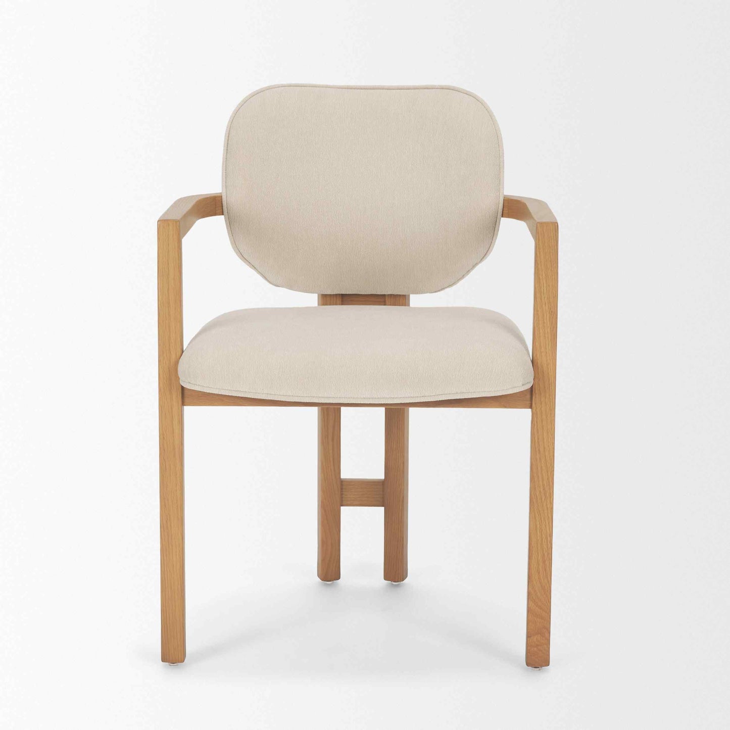 Mercana Carlisle Curved Back Leather Dining Armchair 2PC