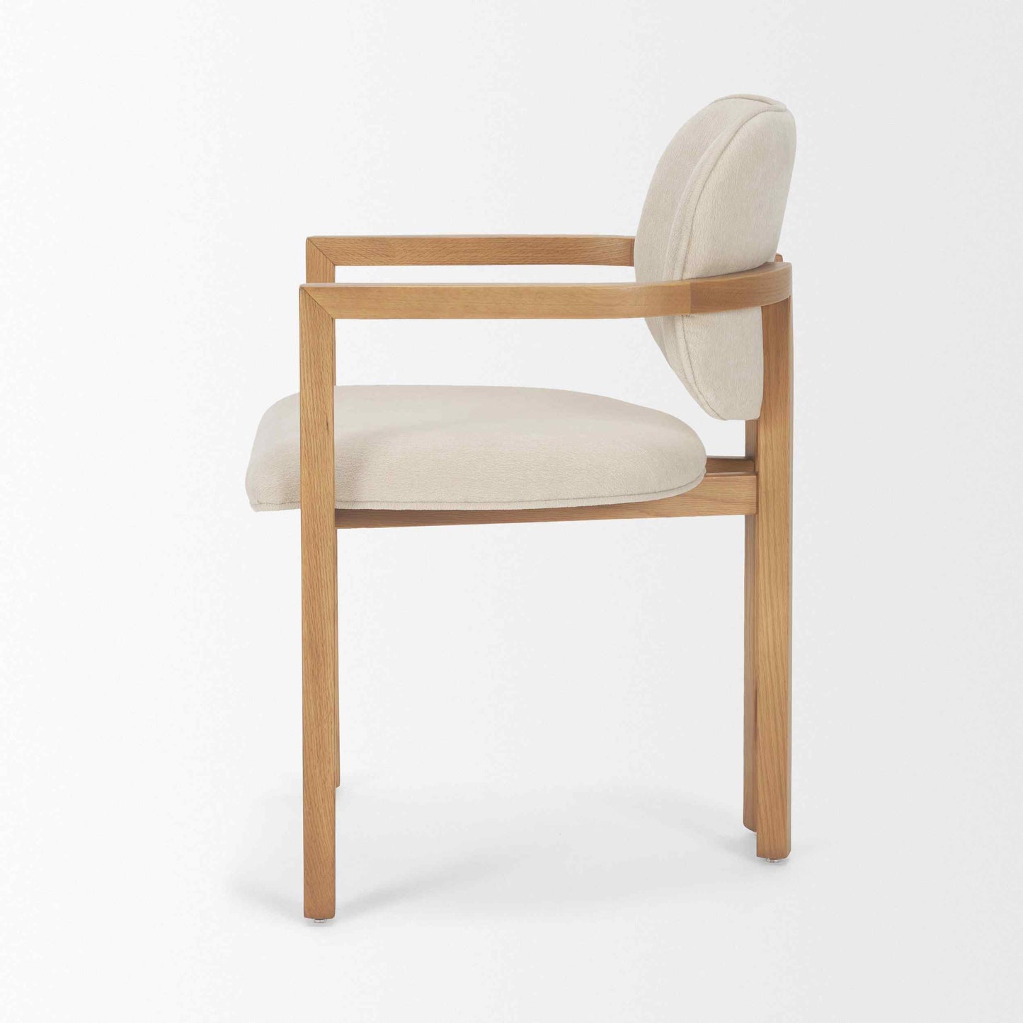 Mercana Carlisle Curved Back Leather Dining Armchair 2PC