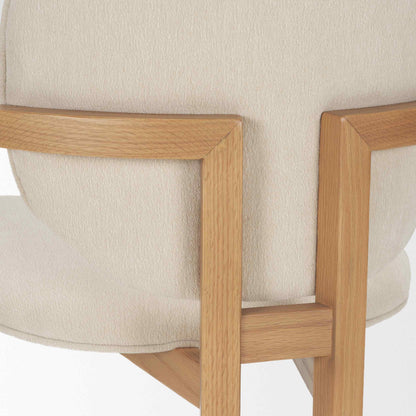 Mercana Carlisle Curved Back Leather Dining Armchair 2PC