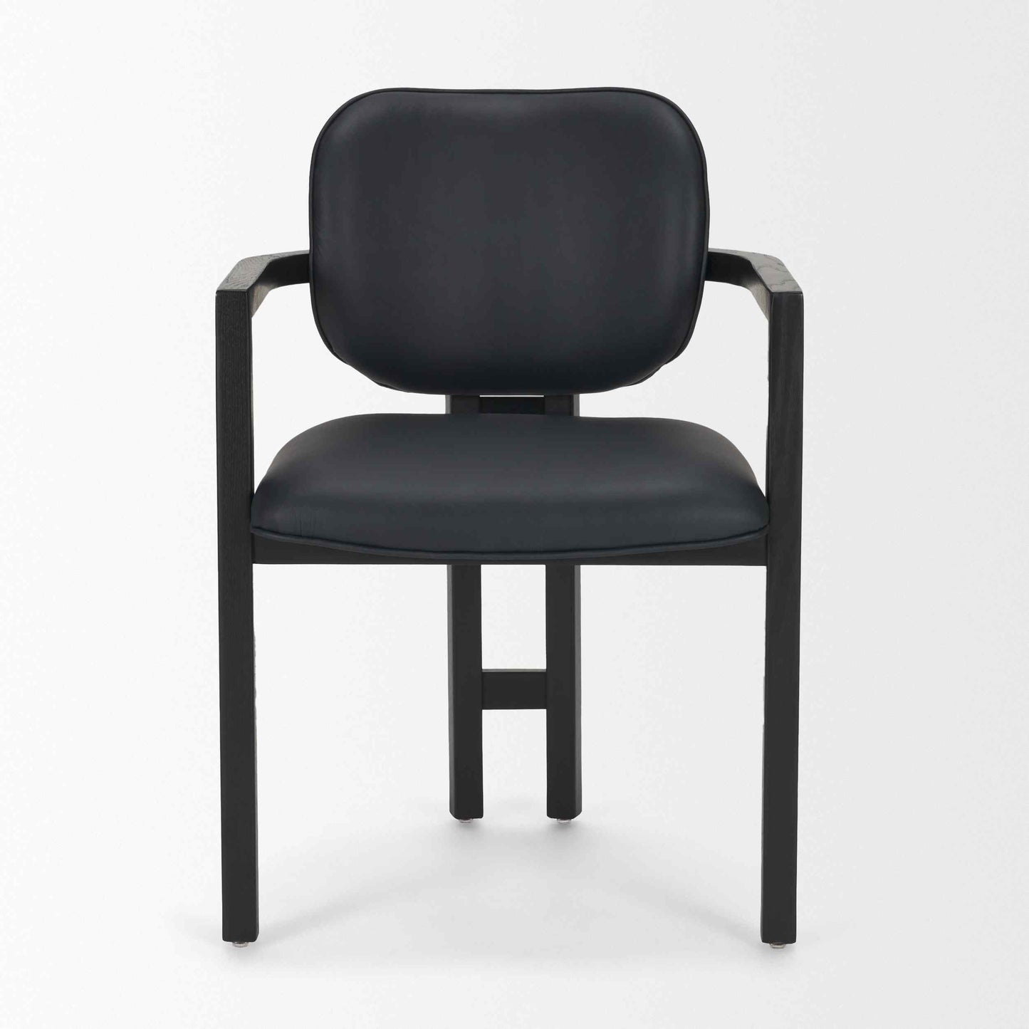 Mercana Carlisle Curved Back Leather Dining Armchair 2PC