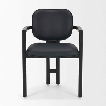 Mercana Carlisle Curved Back Leather Dining Armchair 2PC