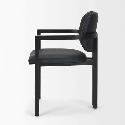 Mercana Carlisle Curved Back Leather Dining Armchair 2PC