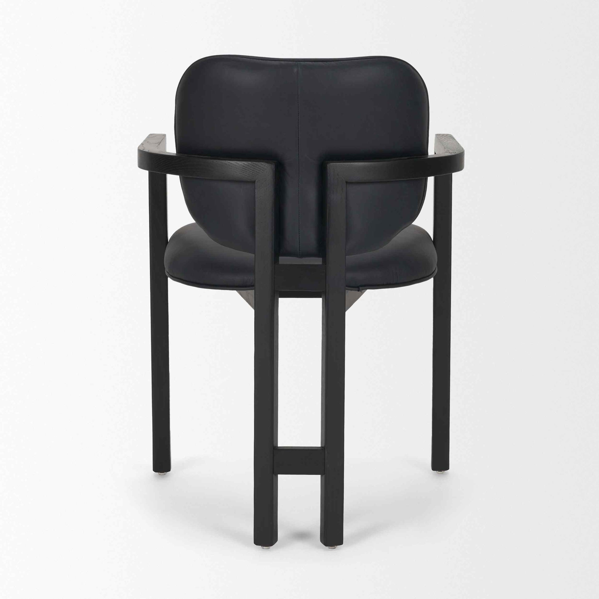 Mercana Carlisle Curved Back Leather Dining Armchair 2PC