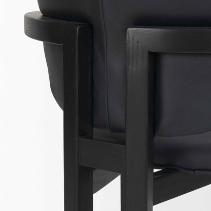 Mercana Carlisle Curved Back Leather Dining Armchair 2PC