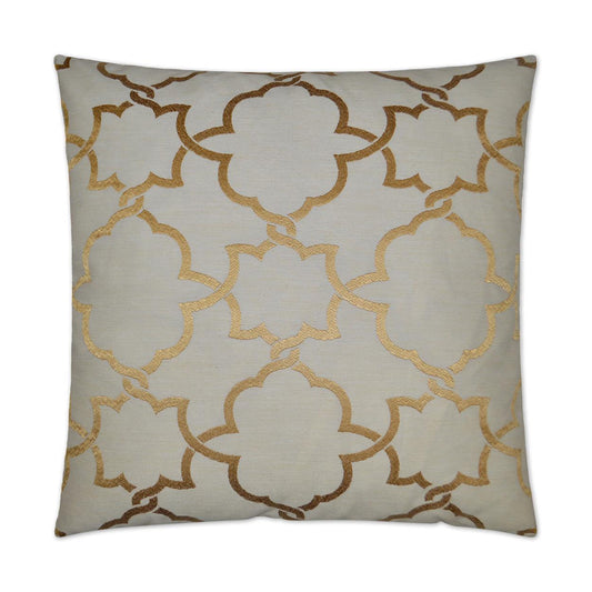 D.V. Kap Carlton Gold Brown Throw Pillow With Insert