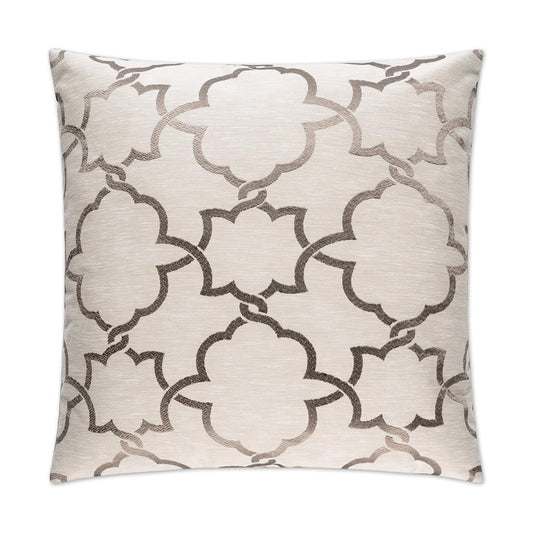 D.V. Kap Carlton Taupe Throw Pillow With Insert