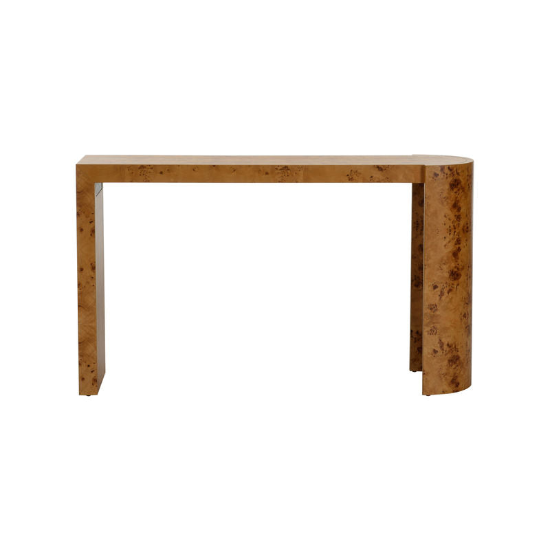 Chelsea House Carnegie Unique Shaped Wood Console Table