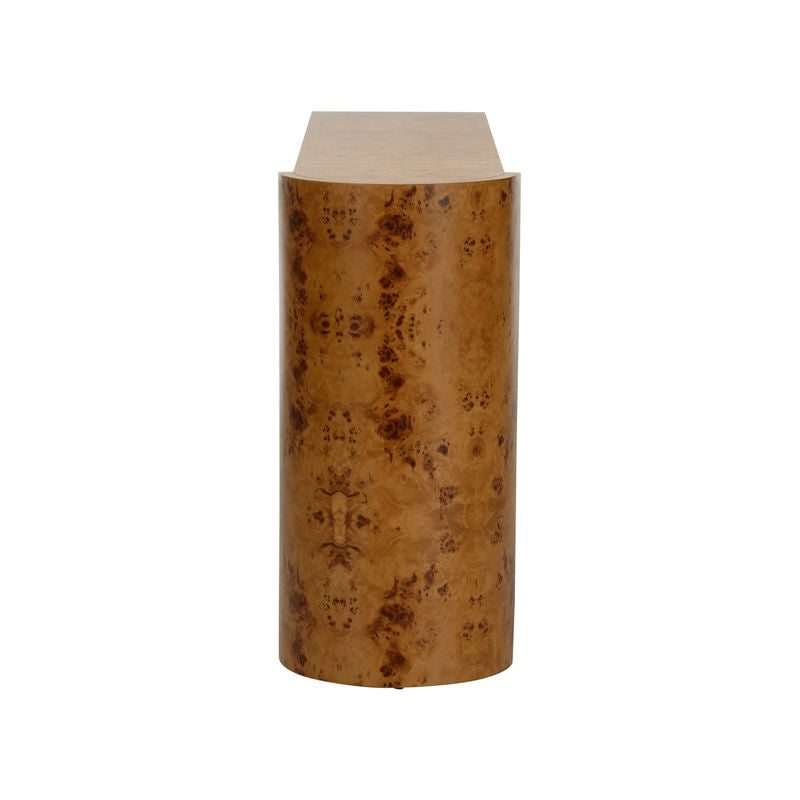 Chelsea House Carnegie Unique Shaped Wood Console Table