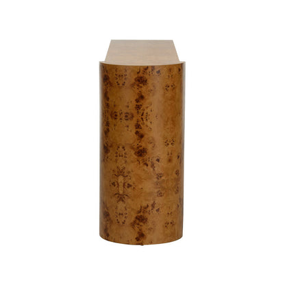 Chelsea House Carnegie Unique Shaped Wood Console Table
