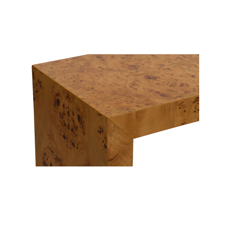 Chelsea House Carnegie Unique Shaped Wood Console Table