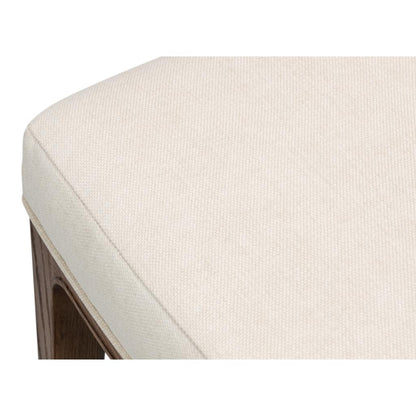 Caro Cream Performance Fabric Armless Dining Chair