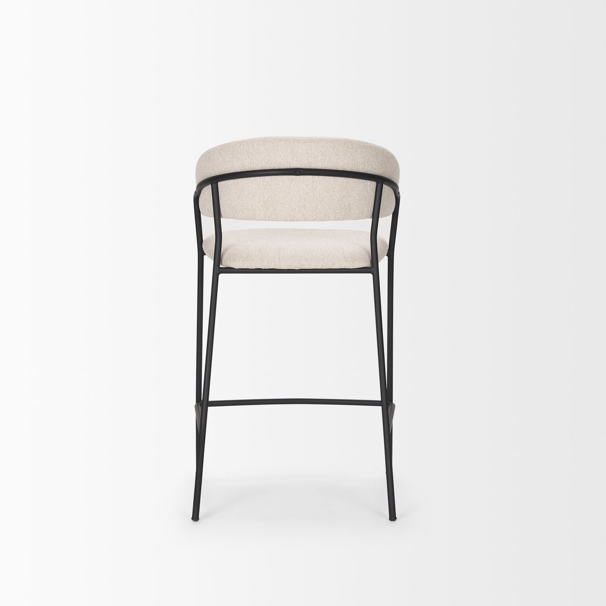 Mercana Carolyn Oatmeal Fabric Counter Stool