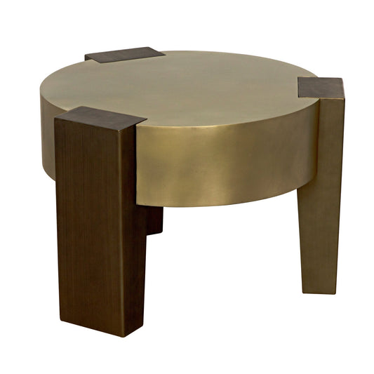 Carrusel Coffee Table, Metal with Brass and Aged Brass Finish-Coffee Tables-Noir-Sideboards and Things