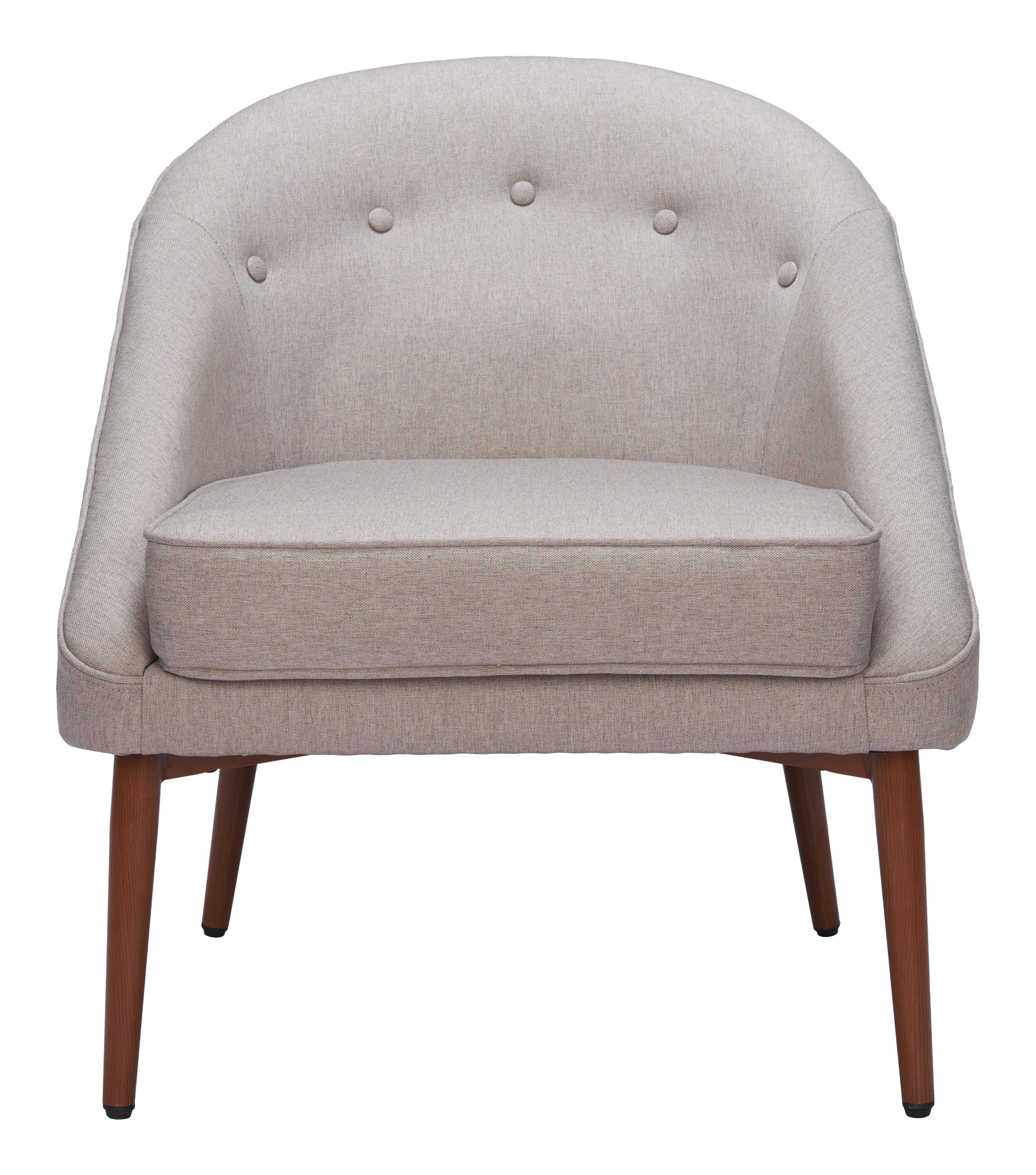 Carter Accent Chair Gray-Club Chairs-Zuo Modern-LOOMLAN