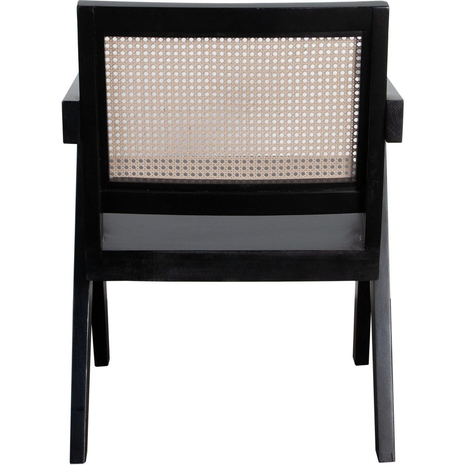 Carter Accent Chair in Solid Wood Frame in Black Finish-Club Chairs-Diamond Sofa-Sideboards and Things 