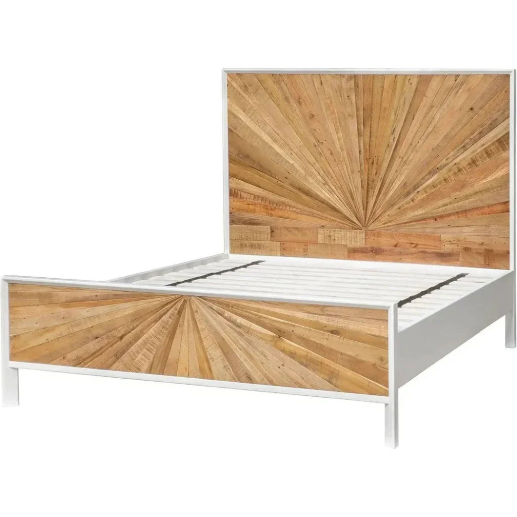 LH Home Casablanca Reclaimed Wood Frame Bed