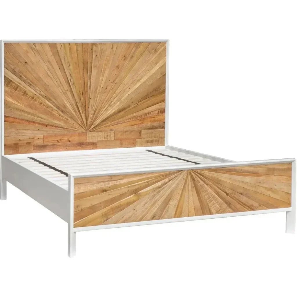 LH Home Casablanca Reclaimed Wood Frame Bed