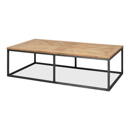 Cascade Cocktail Table Driftwood Finish-Coffee Tables-Sarreid-LOOMLAN