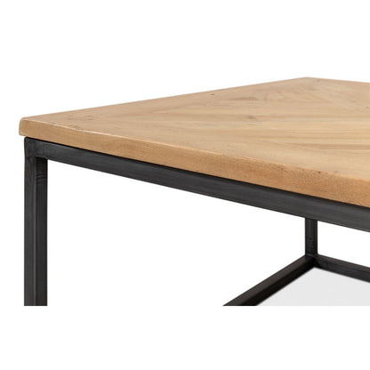 Cascade Cocktail Table Driftwood Finish-Coffee Tables-Sarreid-LOOMLAN