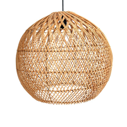 LH Home Cascade Natural Rattan Chandelier