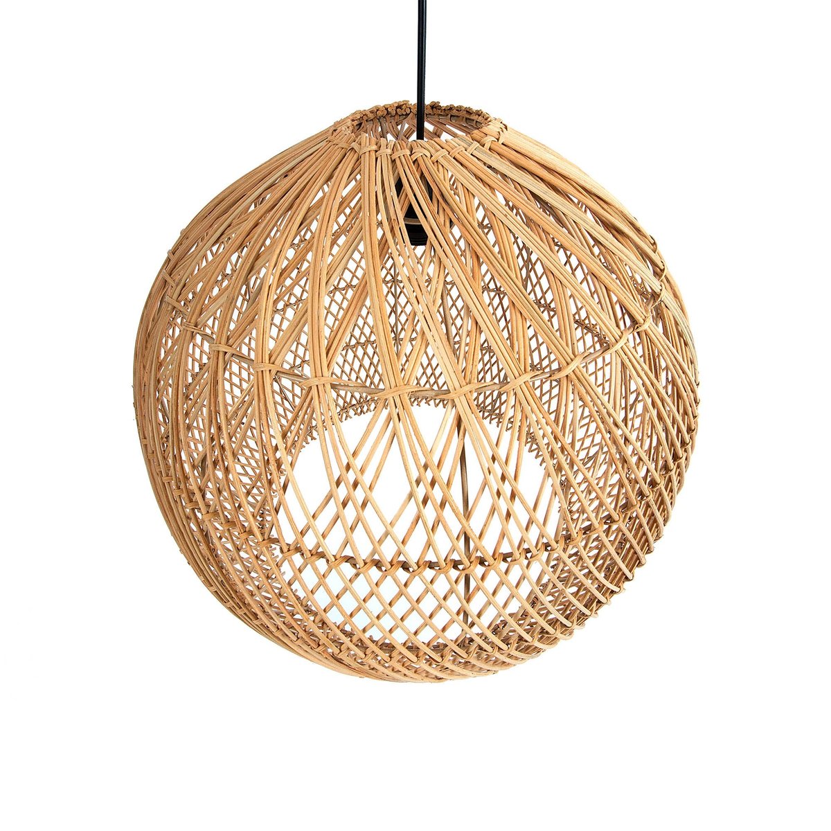 LH Home Cascade Natural Rattan Chandelier