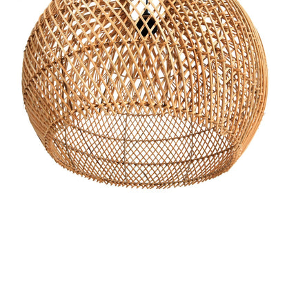 LH Home Cascade Natural Rattan Chandelier