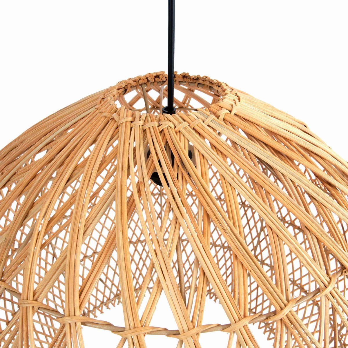 LH Home Cascade Natural Rattan Chandelier