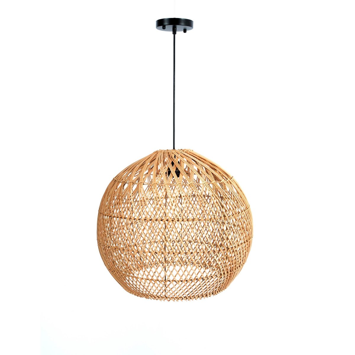 LH Home Cascade Natural Rattan Chandelier