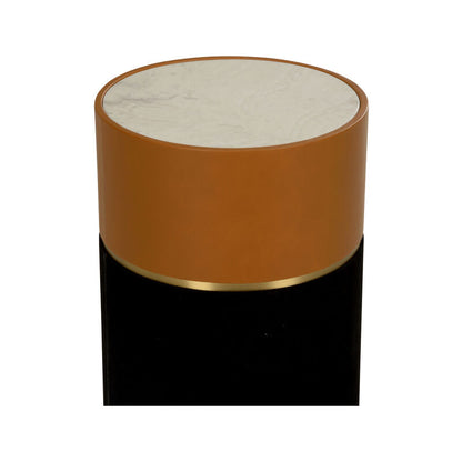 Wildwood Casey White Marble Top Round Drinks Table