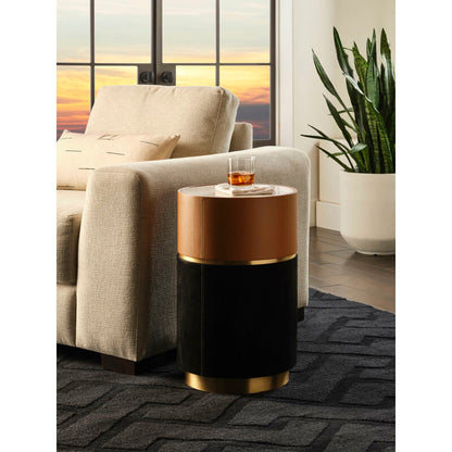 Wildwood Casey White Marble Top Round Drinks Table