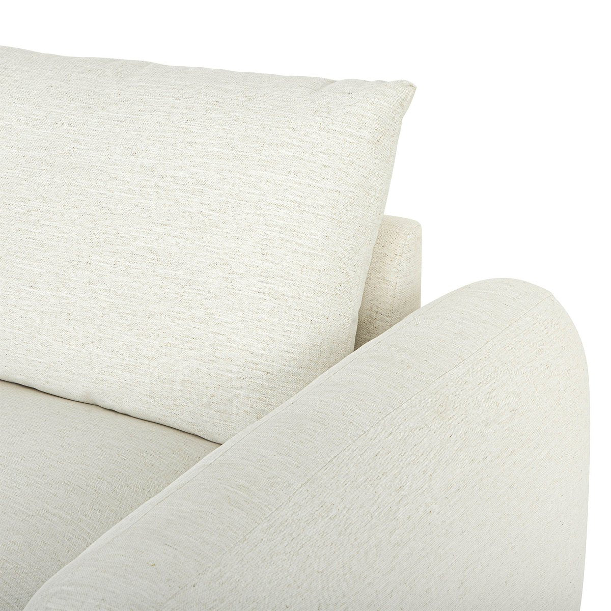 LH Home Cashmere Beige Fabric Sofa
