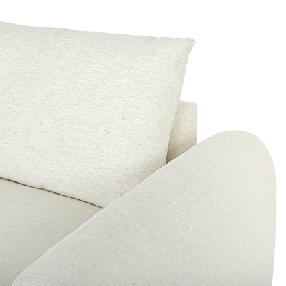 LH Home Cashmere Beige Fabric Sofa