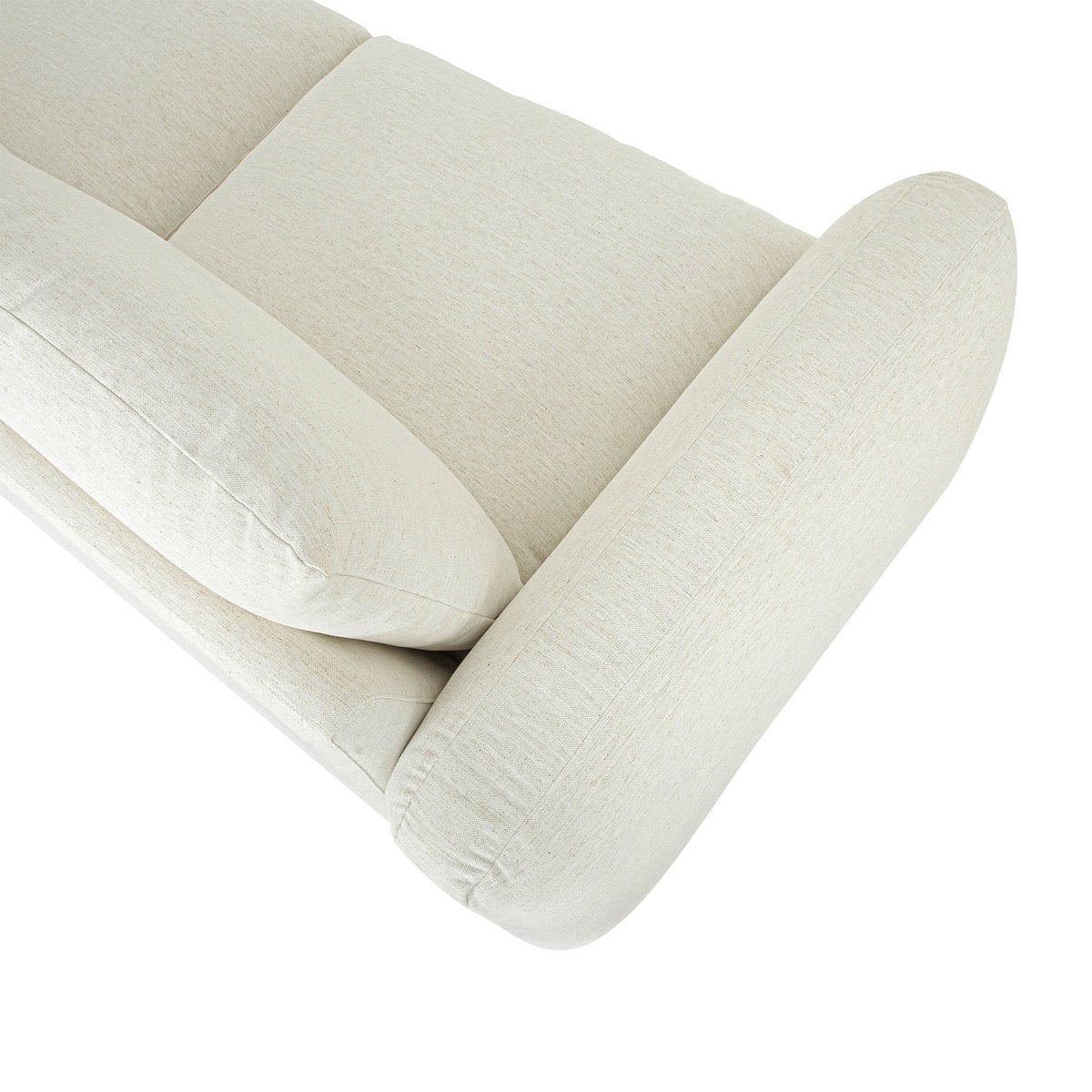 LH Home Cashmere Beige Fabric Sofa