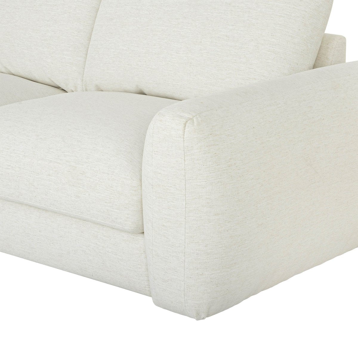 LH Home Cashmere Beige Fabric Sofa